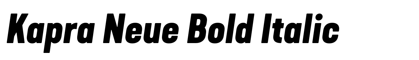 Kapra Neue Bold Italic